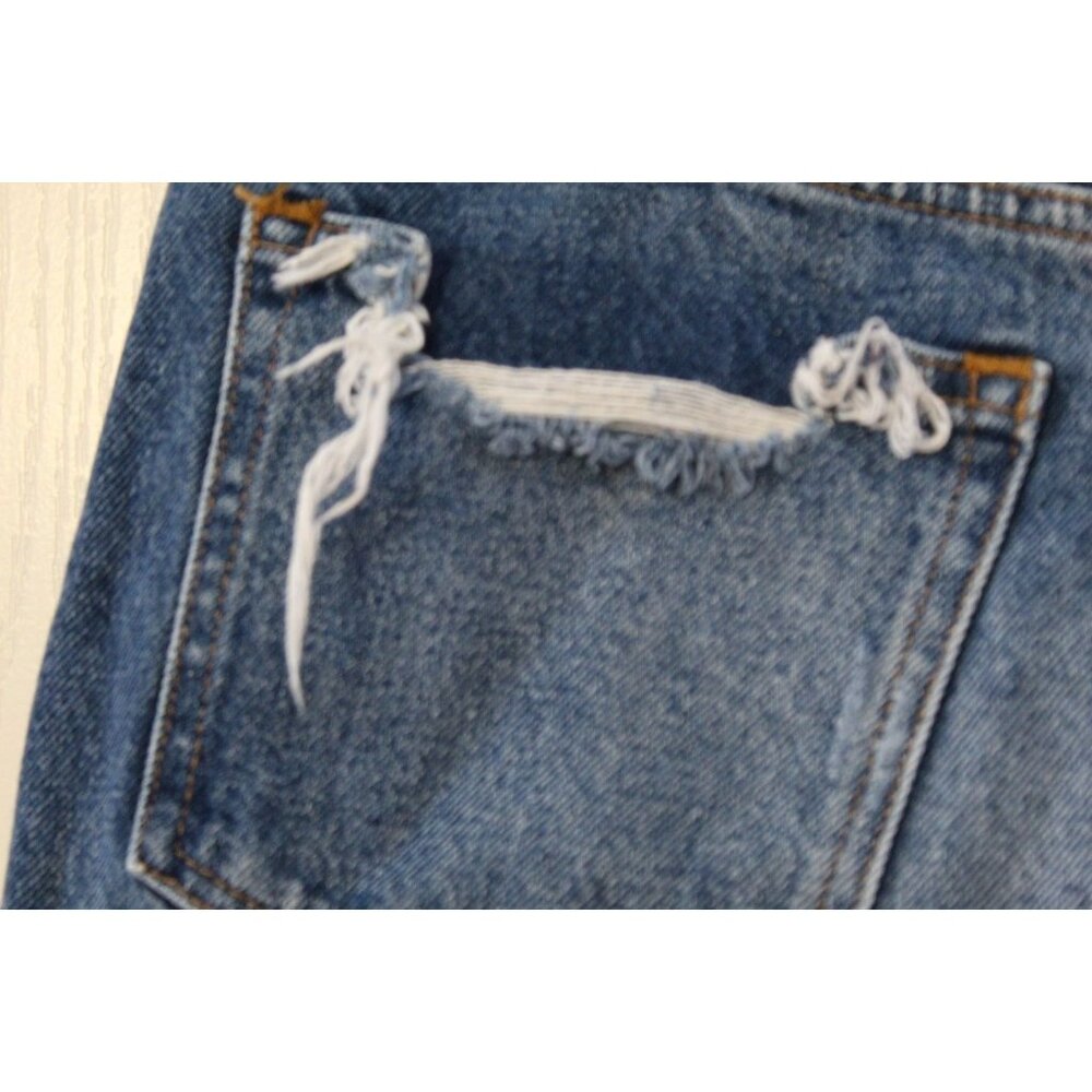 Abercrombie & Fitch The Boyfriend Short Mid Rise Distressed Raw Hem Size 27/4 - Picture 4 of 7